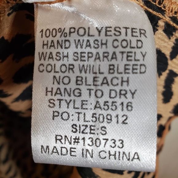 Umgee Leopard Dress Tunic S Pockets Cheetah Swing - Picture 5 of 7